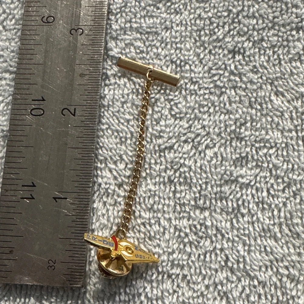 VTG Shriners Masonic Tie Tack Lapel Pin Gemstone Collectable FreeMason Jewelry